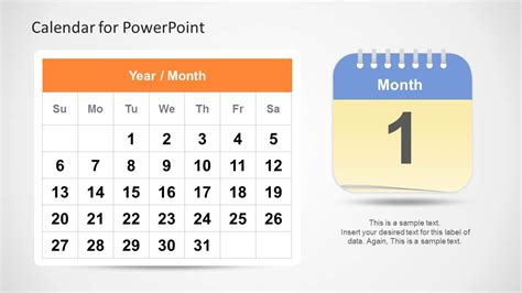 Calendar Templates For Powerpoint